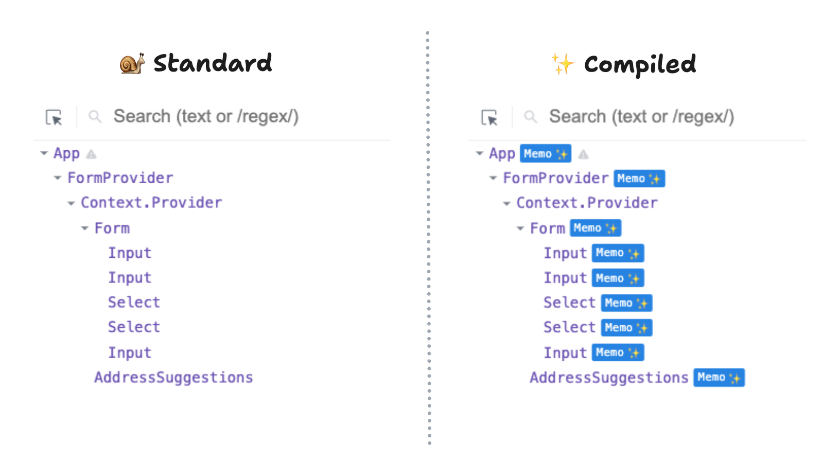 React Dev Tools Change Example